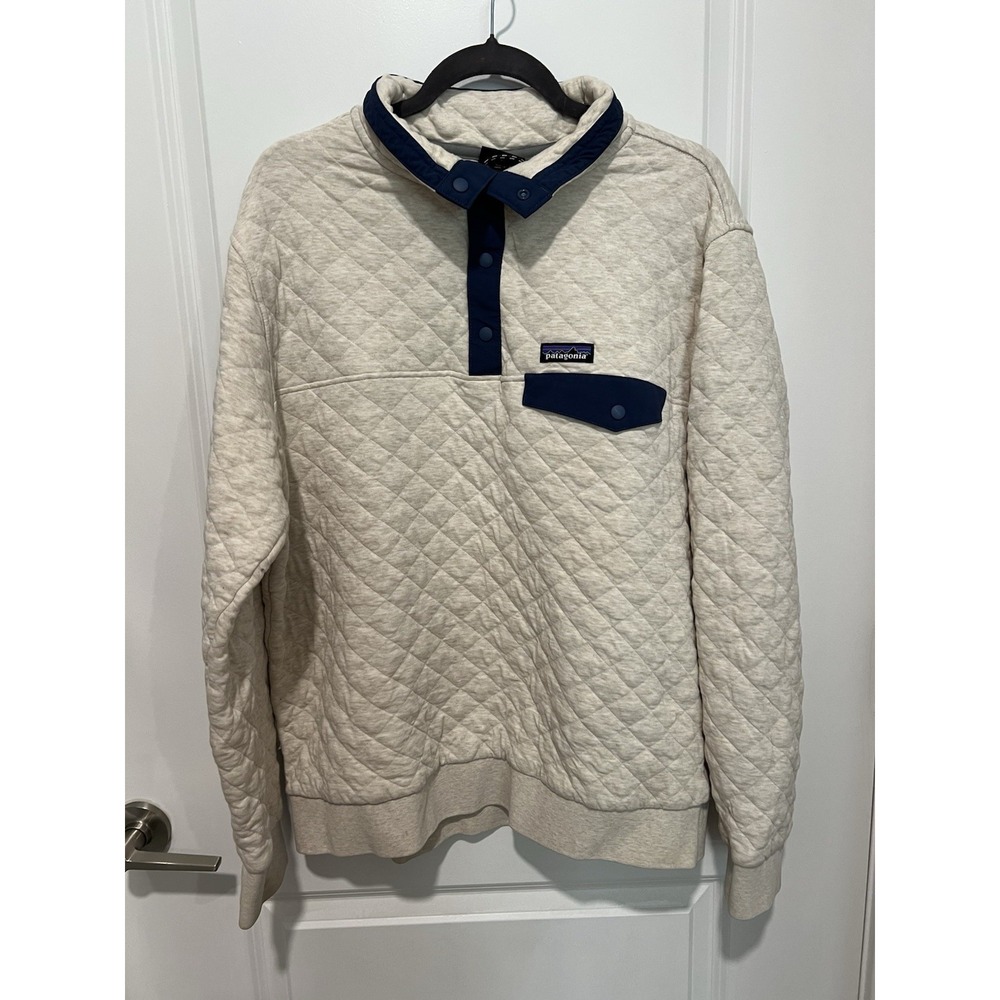 Growthworks Family‎ Care Patagonia Organic Cotton Quilted Button Up Size Large